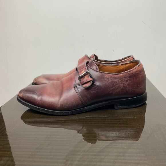 Allen Edmonds Warwick Monk Strap Leather Dress Shoes Men\'s 10D